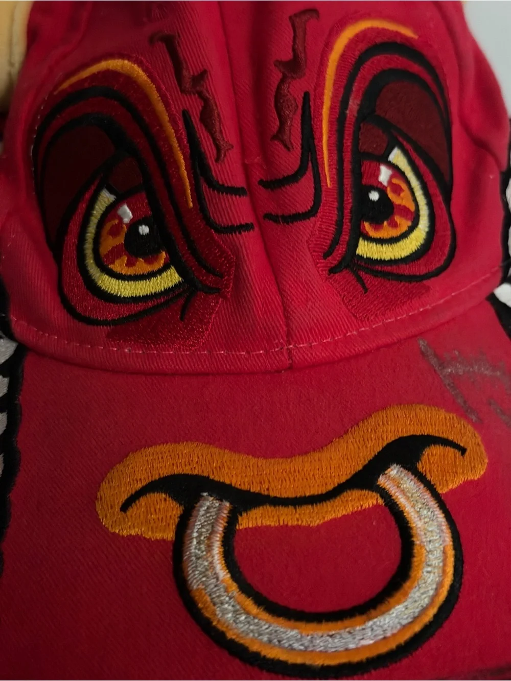 Monster Jam El Toro Logo Hat Cap with Horns Red Embroidered